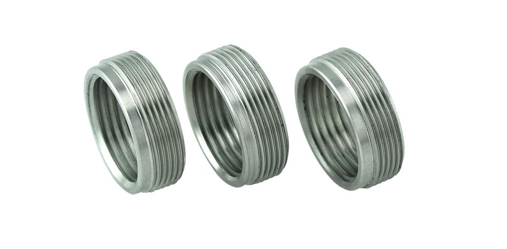 Threaded Bushing Set, Internal Thread M20x1.5 / External M24x1, 3 pcs., Stainless Steel (60525262, PICHLER)