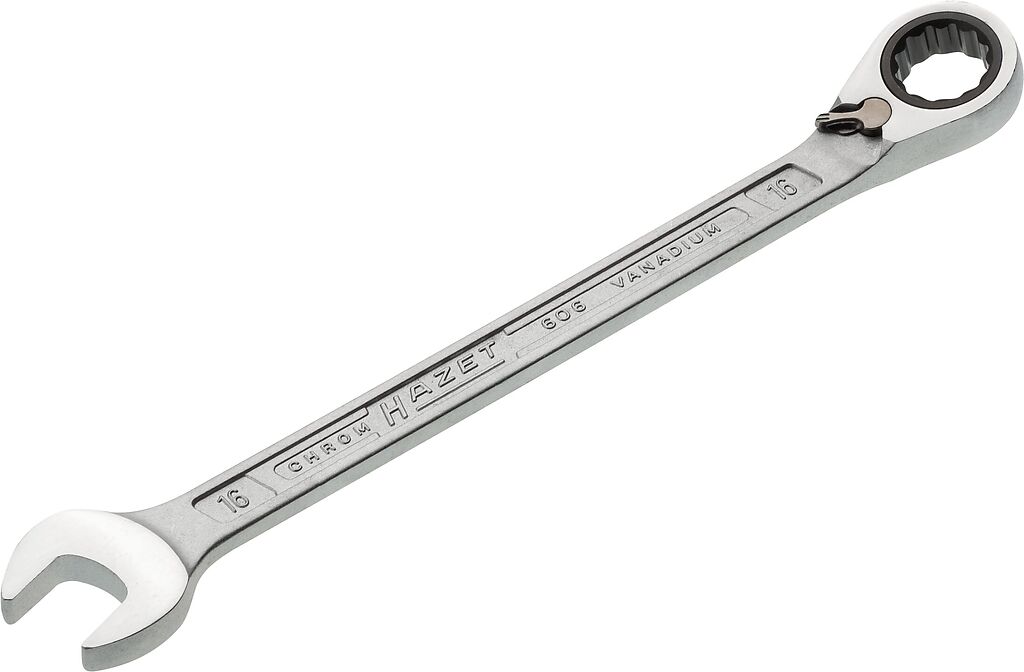 Ratcheting combination wrench 16 mm (606-16, HAZET)