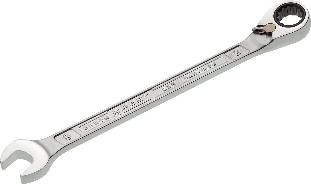 Terkšlinis kombinuotas veržliaraktis 9 mm (606-9, HAZET)