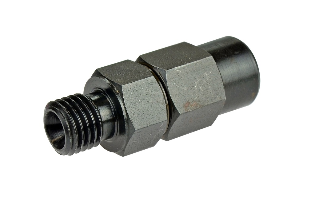 Kompresijos adapteris su vožtuvu, vidinis sriegis M12 x 1,5 į išorinį M12 x 1,5 (60917010, PICHLER)