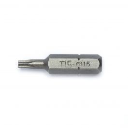 TORX bit 30mm long T-15 (6115, GENIUS TOOLS)