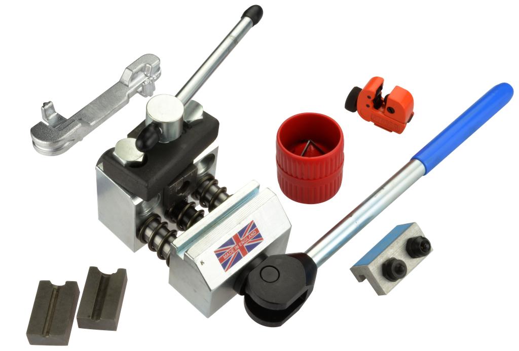 Double Flaring Tool Mod. K Kombi for Pipes Ø 4.75–6 mm, with Accessories (61331400, PICHLER)
