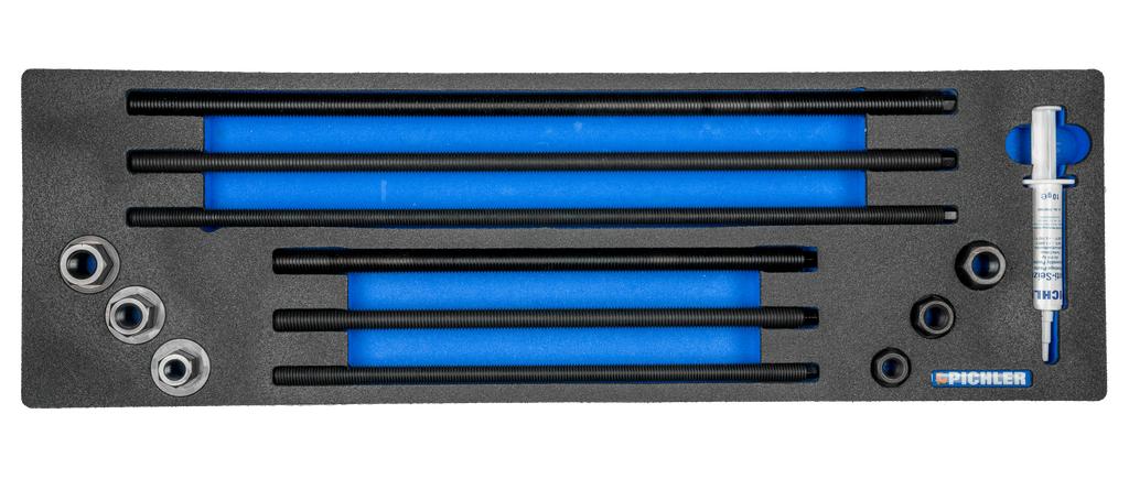 Tension Rod Set M12/M14/M16, Grade 12.9, 330/500 mm, incl. Nuts (61461485, PICHLER)