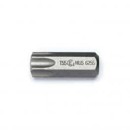 Antgalis žvaigždinis (TORX), kotas 1/4", L 30 mm, T55 (6255, GENIUS)