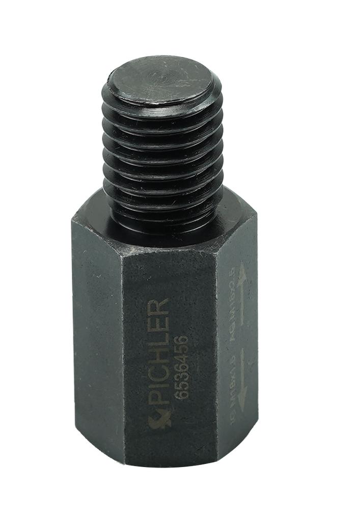 Vītnes pārejas adapteris M18x1,5 / ārējā vītne M18x2,5, piemērots piem. KLANN instrumentiem (6536456, PICHLER)