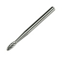 Kietlydinio borfreza, 3 mm kotelis, liepsnos forma (6705307, PICHLER)