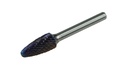 Carbide Burr 12 × 70 mm, Tree Shape, Radius End (RBF), Cross Cut, 6 mm Shank (67060017, PICHLER)
