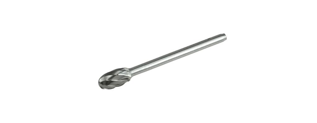 Cietsakausējuma frēze piles (ovāla) forma (TRE), alumīnija zobojums, kāts 3 mm (67062103, PICHLER)
