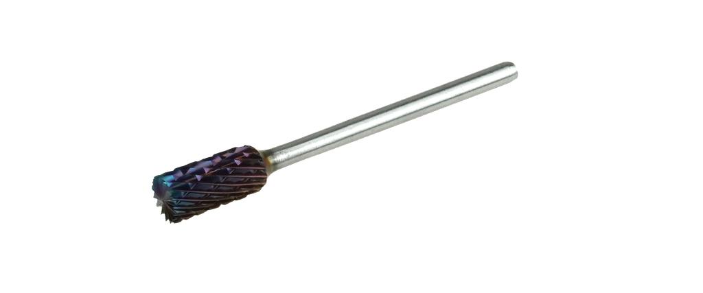 Carbide Burr Cylinder Shape with End Cut (ZYAS), Cross Cut, 3 mm Shank (67063002, PICHLER)