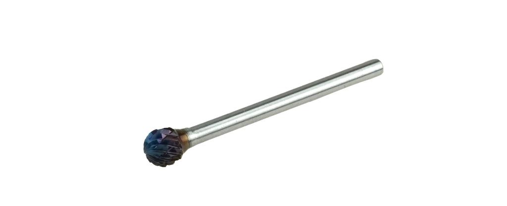 Carbide Burr Ball Shape (KUD), Cross Cut, 3 mm Shank (67063007, PICHLER)