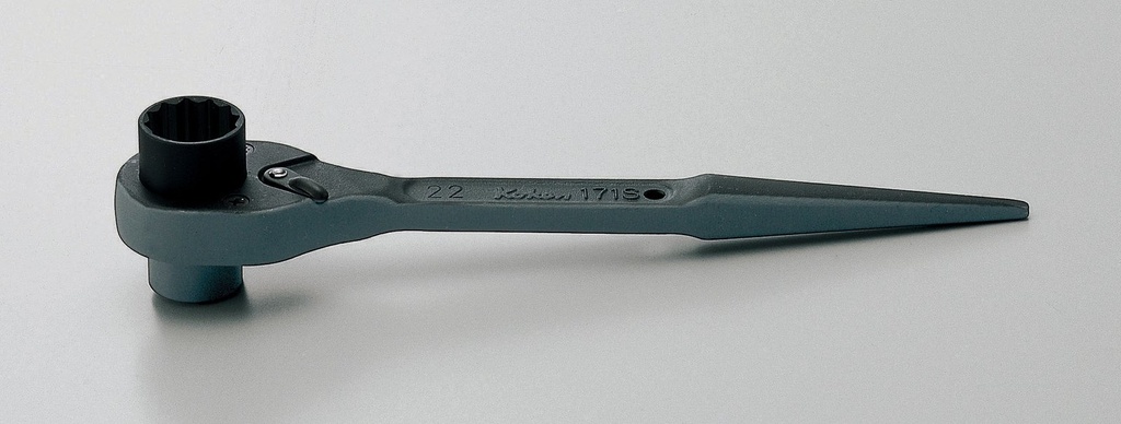 Spud Handle Ratchet Wrench 17 x 19 mm, 12-Point, 250 mm Long (71800927, PICHLER)