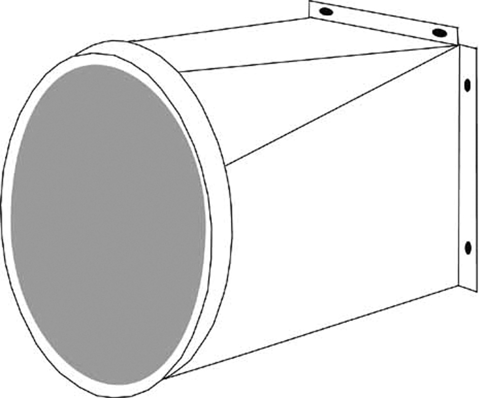 Fan Outlet Ø250 mm for 64360 (64380, EUROLUBE)