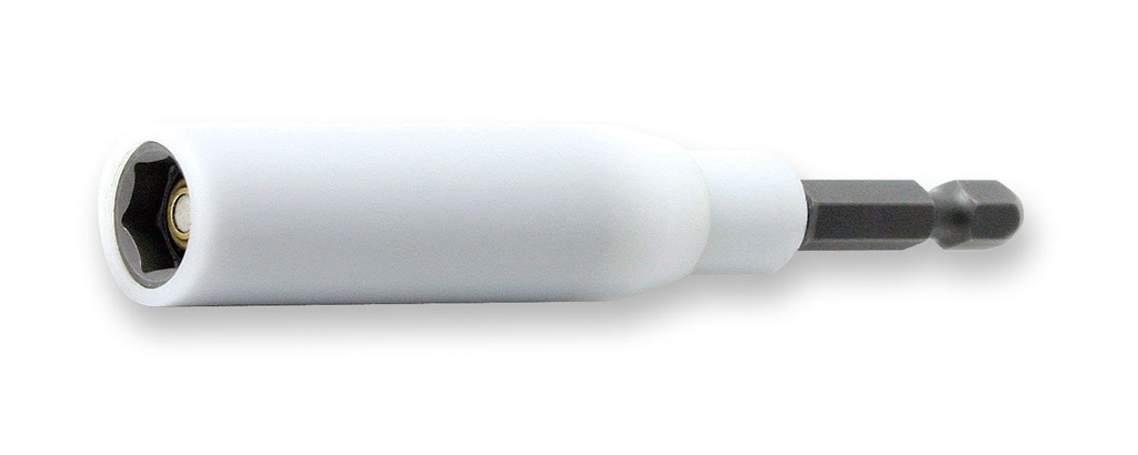 Nut setter 1/4 in. hex, DIN 3126 E6.3, with sliding magnet and plastic protector (72800219, PICHLER)