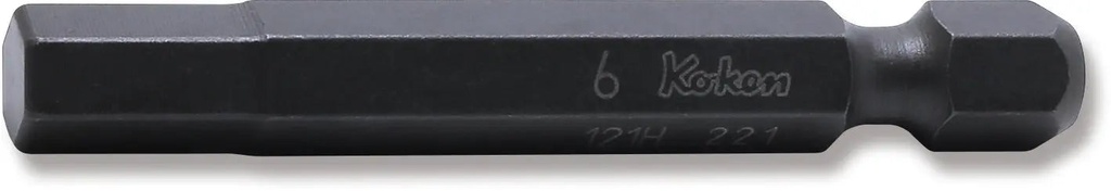 Sešstūra uzgalis HEX 6 mm, garums 50 mm (72800275, PICHLER)