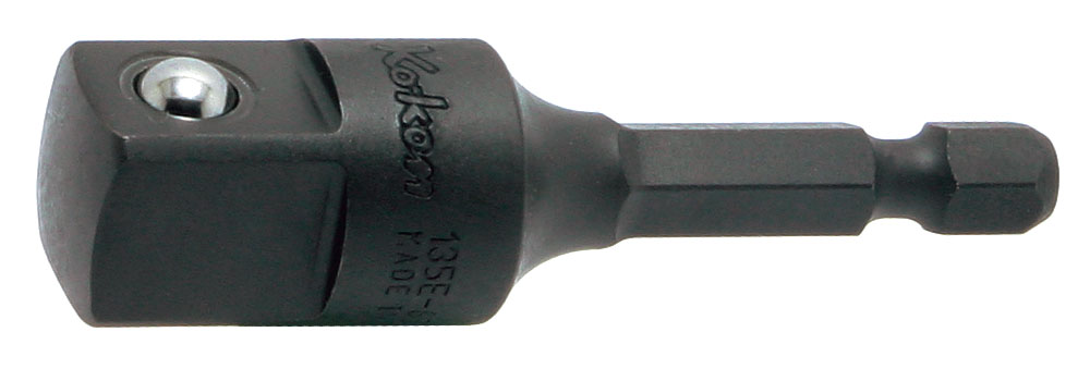 Adapteris 1/4 collu sešstūra kāts – 1/2 collu ārējais kvadrāts, ar lodītes fiksatoru (72800358, PICHLER)