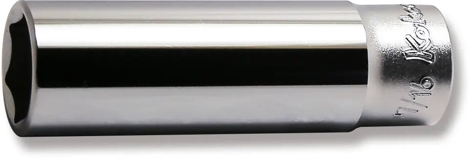 Deep socket 1/4 inch drive, 6-point, 7/16 inch (72800570, PICHLER)