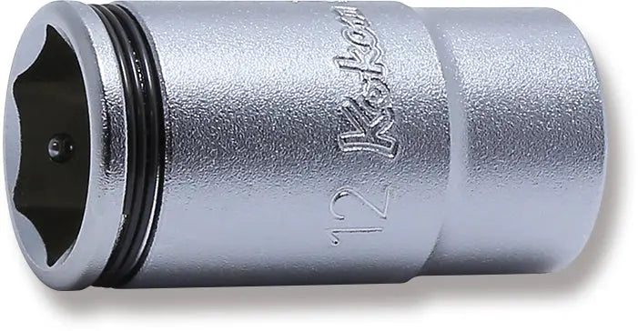 Semi-deep socket 1/4 in. drive 12 mm, Nut Grip (72800681, PICHLER)