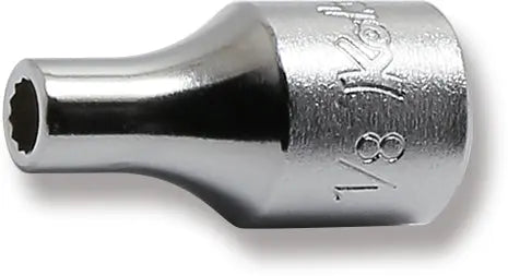 1/4 collu muciņa 1/8 collas, 12 šķautņu, garums 22 mm (72800739, PICHLER)