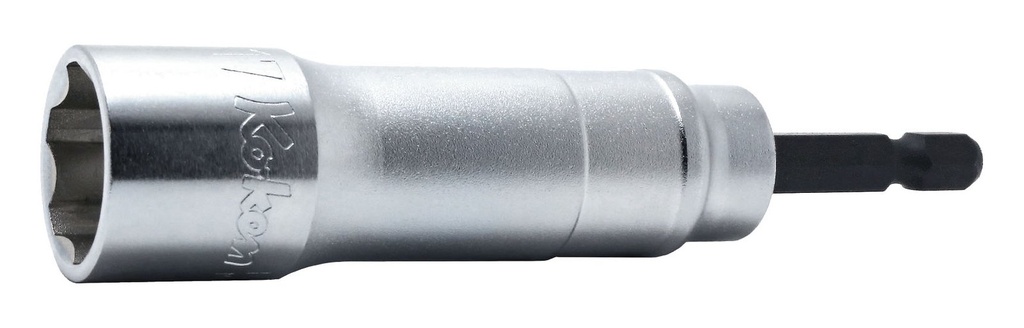 Ilga galvutė 24 mm su 1/4 col. šešiakampiu kotu sukikliui, 12 briaunų, ilgis 104 mm (72801096, PICHLER)