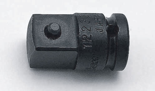 Impact adaptor, 1/4 in. female square to 3/8 in. male square, with hole, DIN 3121 form F (72890006, PICHLER)