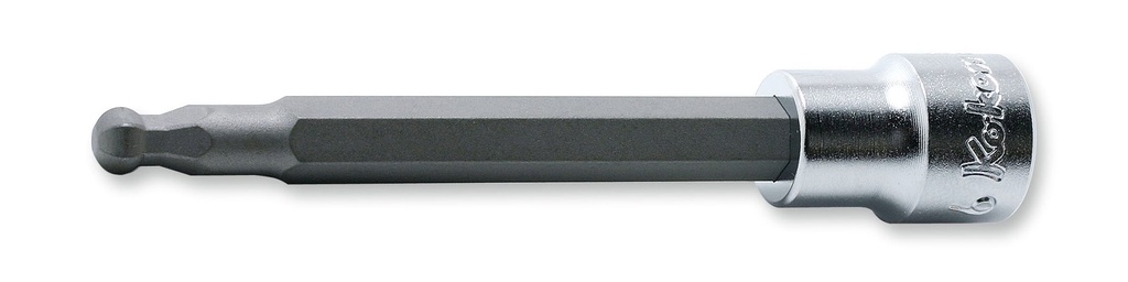 Galvutė su rutuliniu šešiakampiu antgaliu 3/8 col. pavara, 10 mm, ilgis 100 mm (73800219, PICHLER)