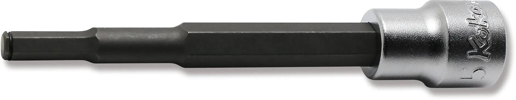 Galvutė su šešiakampiu antgaliu 3/8 col., HEX 5 mm, ilgis 100 mm, su griebimo žiedu (73800326, PICHLER)