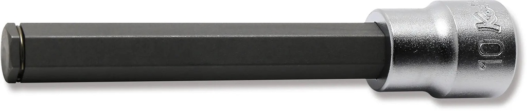 Galvutė su šešiakampiu antgaliu 3/8 col., HEX 10 mm, ilgis 100 mm, su griebimo žiedu (73800330, PICHLER)