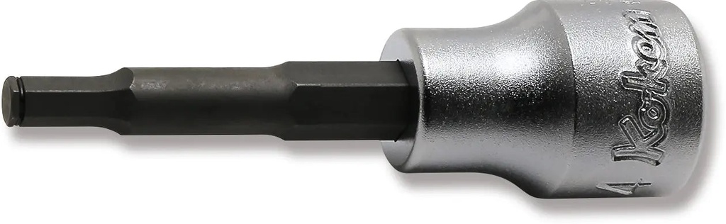 HEX Bit Socket 3/8 in. Dr., 4 mm, Length 62 mm, with Grip Ring (73800334, PICHLER)