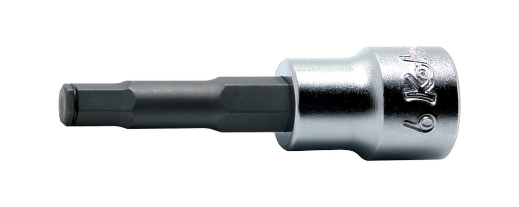 Galvutė su šešiakampiu antgaliu 3/8 col., HEX 6 mm, ilgis 62 mm, su griebimo žiedu (73800336, PICHLER)