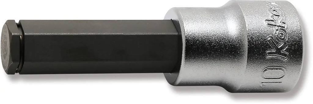HEX Bit Socket 3/8 in. Dr., 10 mm, Length 62 mm, with Grip Ring (73800339, PICHLER)