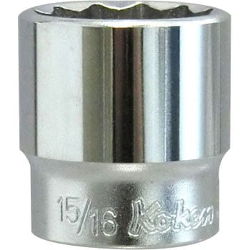 3/8 col. galvutė 15/16 col., 12 briaunų, ilgis 34 mm (73801010, PICHLER)