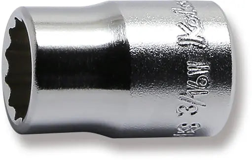 3/8 in. Drive Whitworth Socket 3/16 BSW, 12-Point, 26 mm Long (73801038, PICHLER)