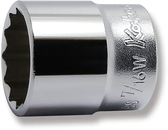 3/8 col. galvutė Whitworth 7/16 BSW, 12 briaunų, ilgis 32 mm (73801042, PICHLER)