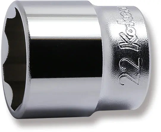 3/8 in. Drive Surface Drive Socket 22 mm, 6-Point, 32 mm Long (73801063, PICHLER)