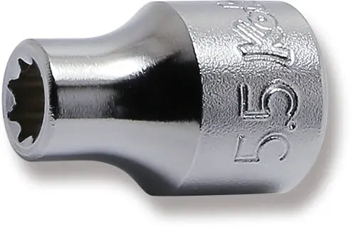 3/8 in. Drive Double Square Socket 5.5 mm, 8-Point, 26 mm Long (73801073, PICHLER)