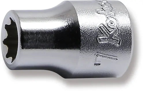3/8 col. galvutė 7 mm, 8 briaunų (Double Square), ilgis 26 mm (73801075, PICHLER)