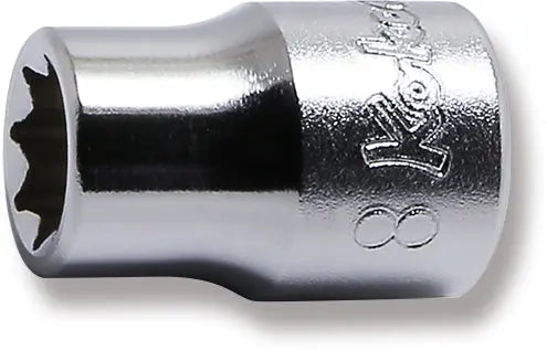3/8 collu muciņa 8 mm, 8 šķautņu (Double Square), garums 26 mm (73801076, PICHLER)