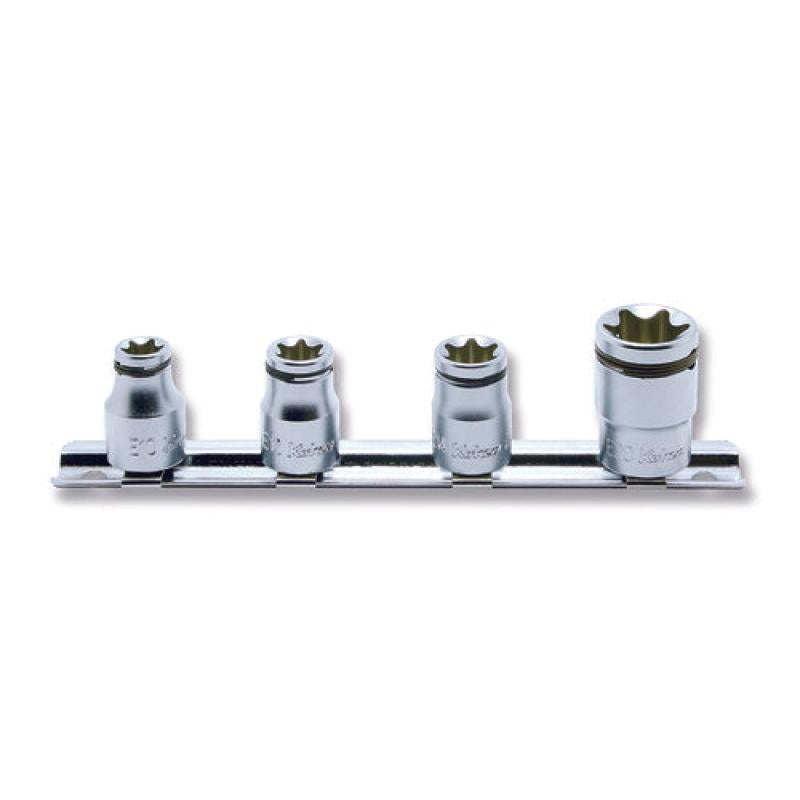 TORX galviņu komplekts 3/8 collas ar Nut Grip profilu, 4 gab. uz statņa (73801097, PICHLER)