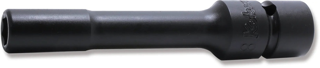 3/8 in. Drive Sleeve Drive Impact Extension Socket 8 mm, 6-Point, 100 mm Long (73801275, PICHLER)