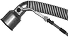Stacker exhaust nozzle for vertical exhaust pipes Ø150 mm, opening Ø250 mm (68397, EUROLUBE)