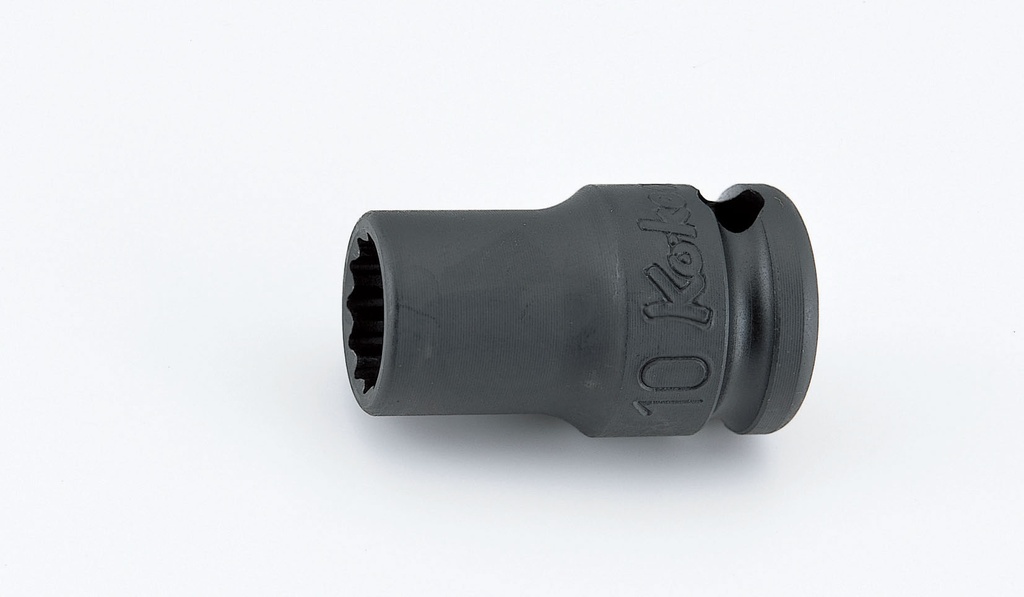 3/8 col. smūginė plonasienė galvutė 12 briaunų 10 mm (73890261, PICHLER)