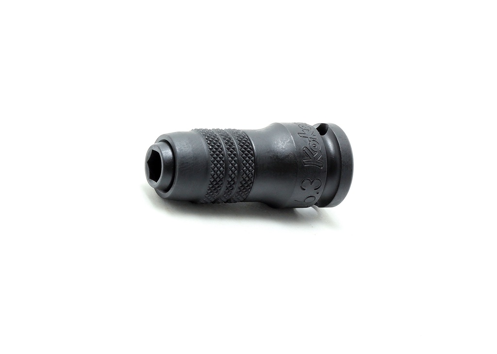 3/8 inch impact bit holder for 1/4 inch hex bits with knurled grip, L 42 mm (73890487, PICHLER)
