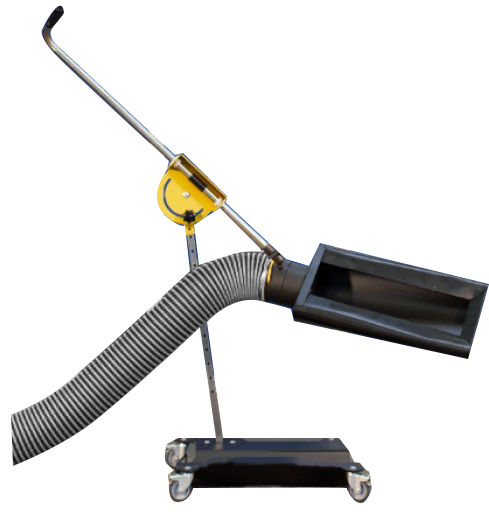 Touchless exhaust nozzle on wheels for trucks (68554, EUROLUBE)
