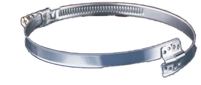 Hose Clamp Ø 125 mm 650°C Hose (68592, EUROLUBE)