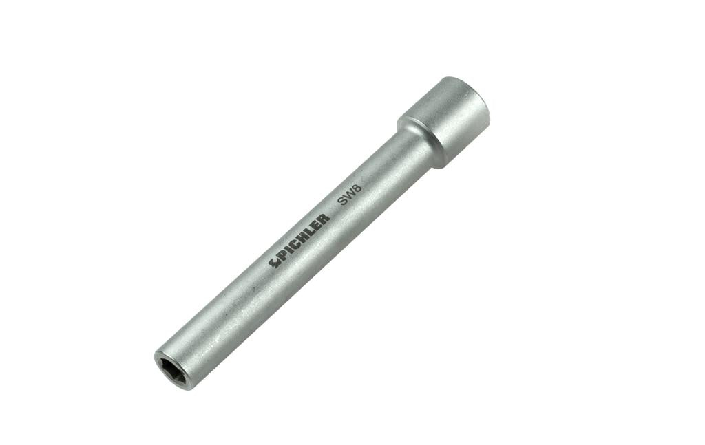 Through-Drive Socket 3/8 in., 6-Point, 8 mm, Long 120 mm (74163080, PICHLER)