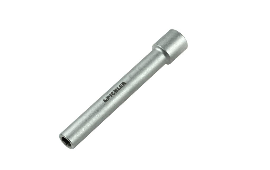 Caurejošā galviņa 3/8 collas, 6 šķautņu, 9 mm, gara 120 mm (74163090, PICHLER)