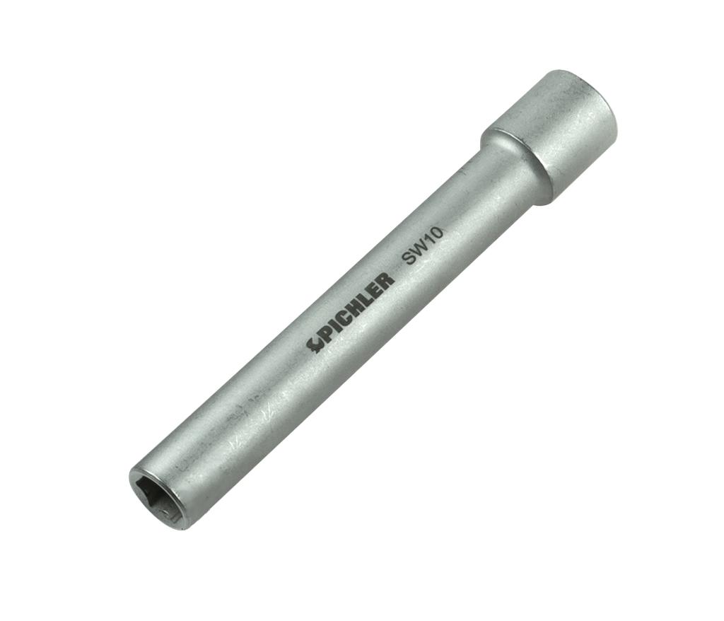 Through-Drive Socket 3/8 in., 6-Point, 10 mm, Long 120 mm (74163100, PICHLER)