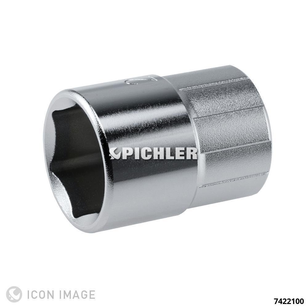 1/2 col. galvutė 6 briaunų 21 mm (7422100, PICHLER)