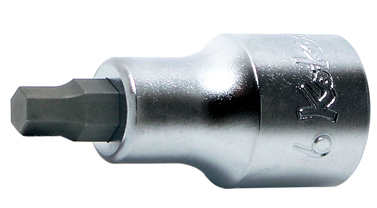 HEX Bit Socket 1/2 in. Dr., HEX 6 mm, Length 50 mm (74800059, PICHLER)