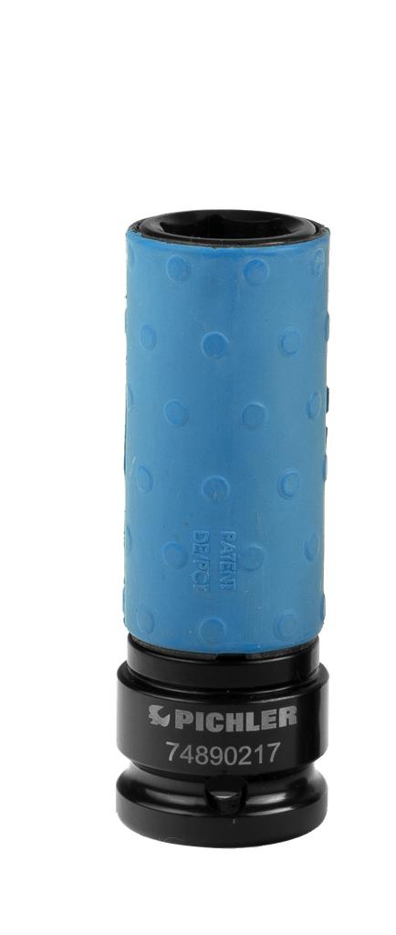 Trieciena muciņa riteņu skrūvēm Protection Plus, 17 mm, 85 mm (74890217, PICHLER)